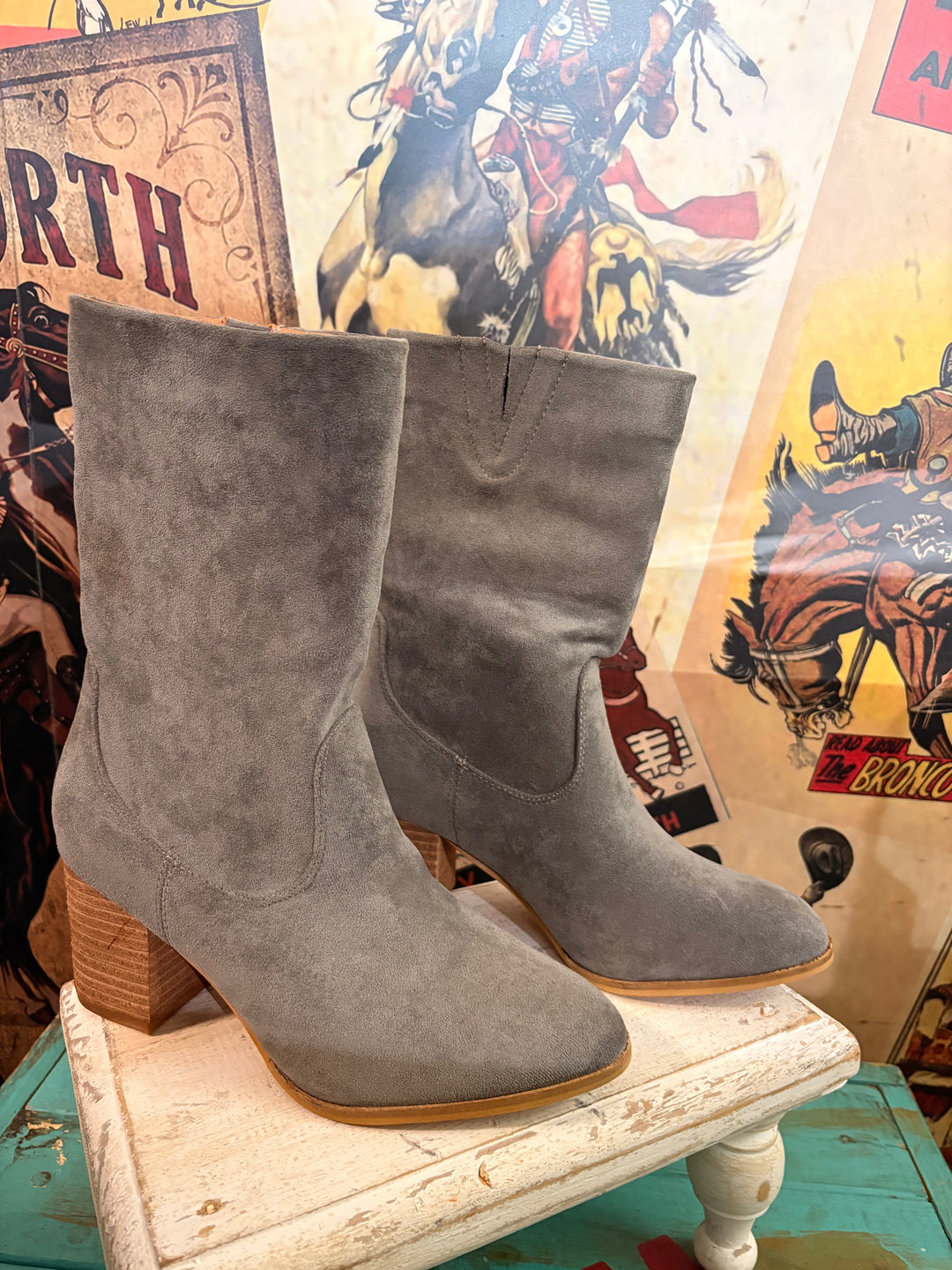 Wicked Grey Boots-Boots-Whiskey Ray's Boutique-Whiskey Ray's Boutique, Women's Western Wear Boutique in Waxahachie, TX