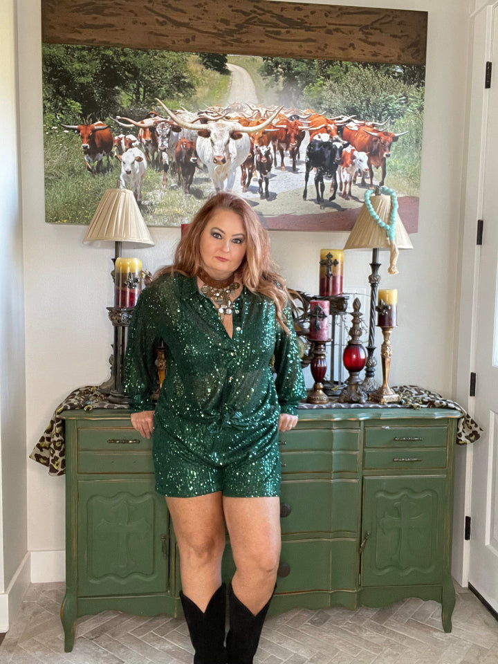 Sequin Shorts-Shorts-Whiskey Ray's Boutique-Whiskey Ray's Boutique, Women's Western Wear Boutique in Waxahachie, TX