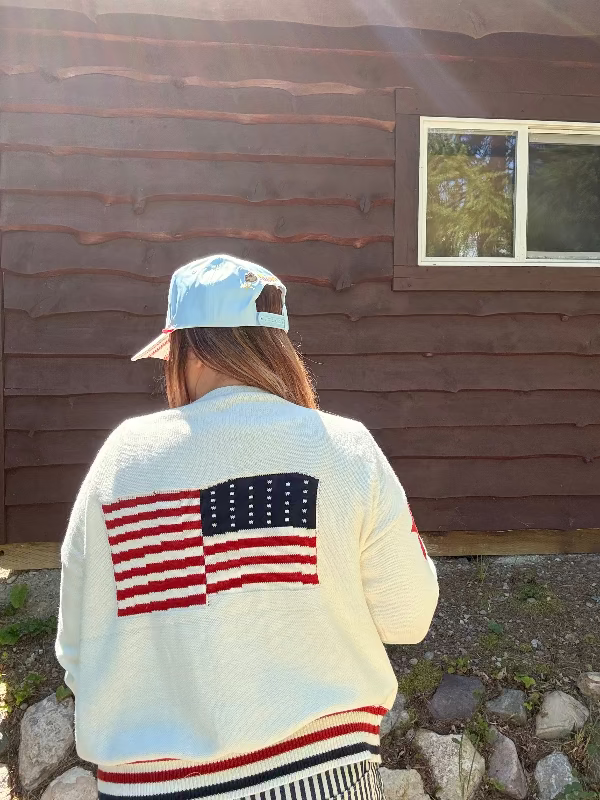 Whiskey Ray's Boutique Cardigan Stars, Stripes & Cozy Nights Cardigan