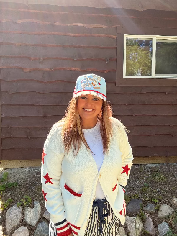 Whiskey Ray's Boutique Cardigan Stars, Stripes & Cozy Nights Cardigan