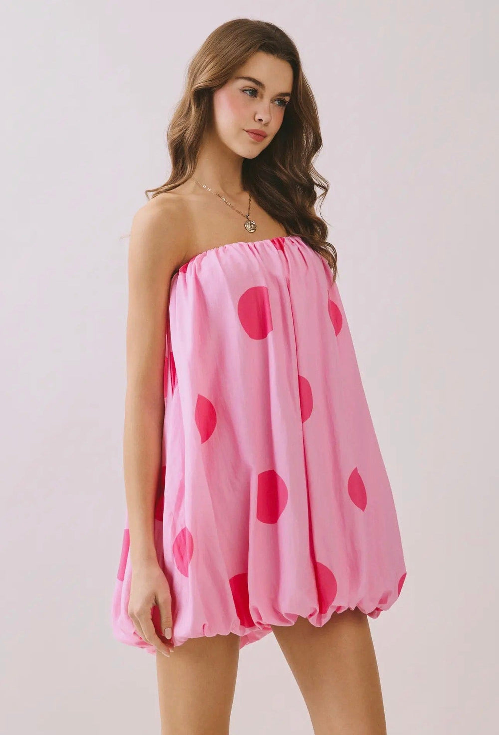 Polka Pop Bubble Dress-Dresses-Whiskey Ray's Boutique-Whiskey Ray's Boutique, Women's Western Wear Boutique in Waxahachie, TX