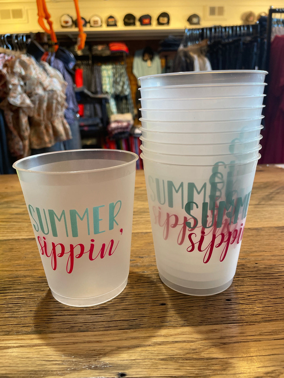 Summer Sippin' Party Cups-Drinkware-Whiskey Ray's Boutique-Whiskey Ray's Boutique, Women's Western Wear Boutique in Waxahachie, TX