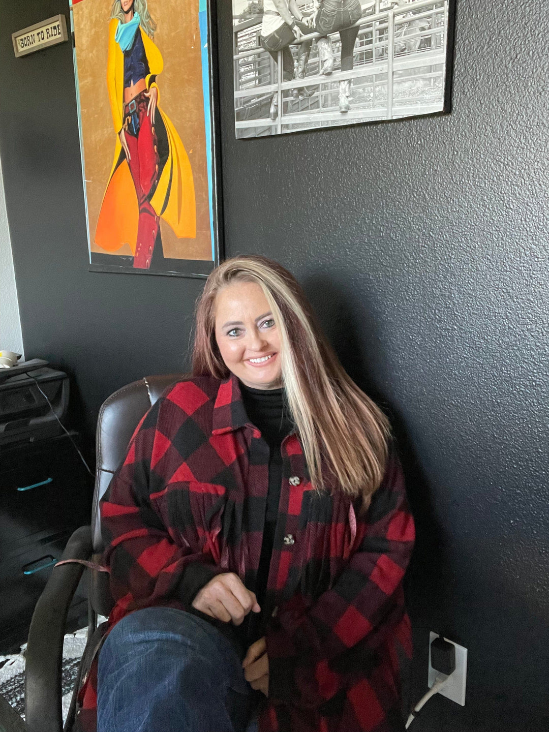 Fringe Red & Black Top-Coats & Jackets-Whiskey Ray's Boutique-Whiskey Ray's Boutique, Women's Western Wear Boutique in Waxahachie, TX