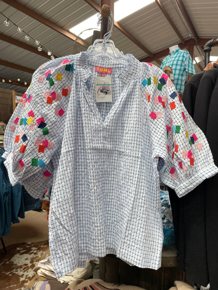 Ginger Top-Short Sleeves-Whiskey Ray's Boutique-Whiskey Ray's Boutique, Women's Western Wear Boutique in Waxahachie, TX