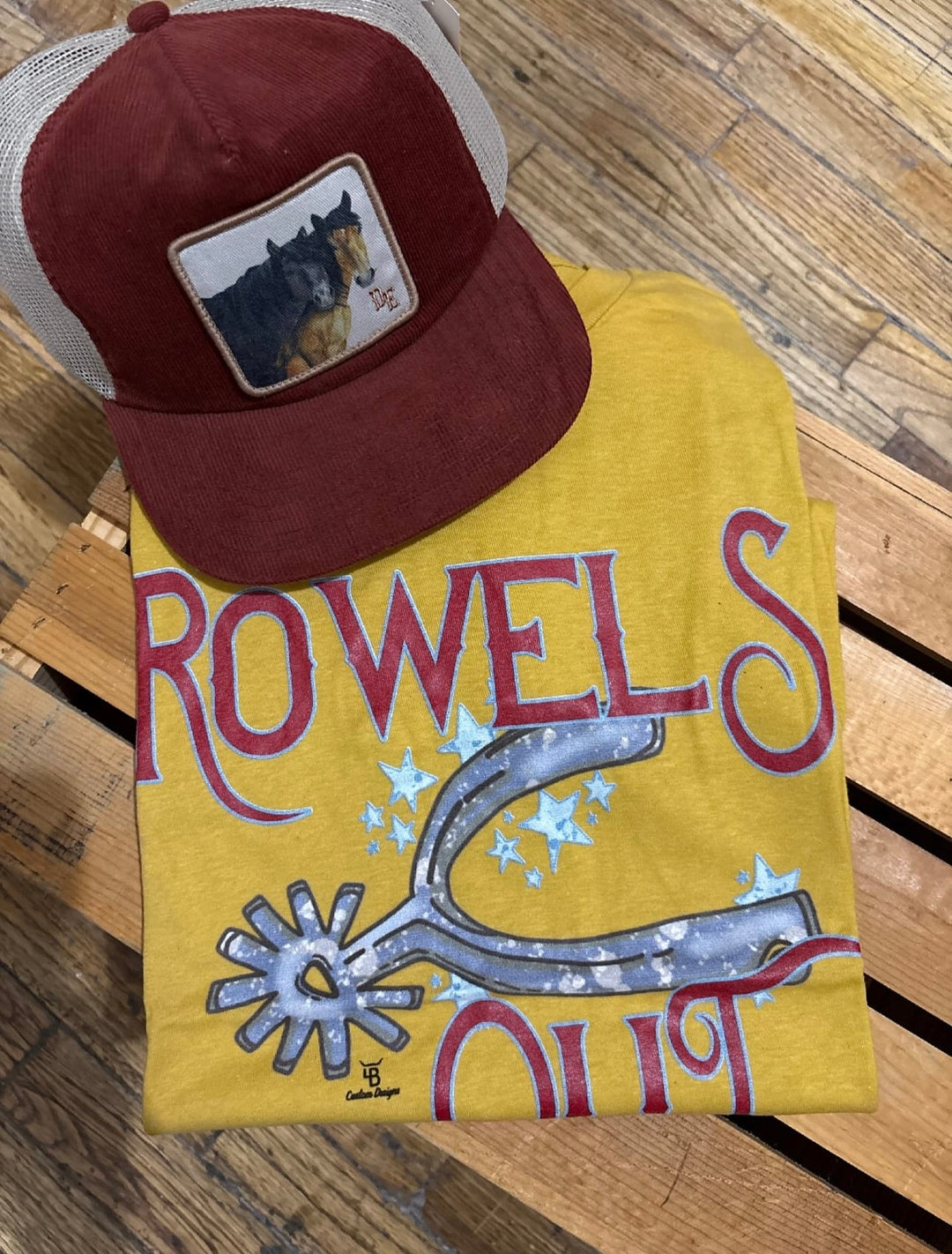 Rowels Out T-Shirt-Graphic Tops-Whiskey Ray's Boutique-Whiskey Ray's Boutique, Women's Western Wear Boutique in Waxahachie, TX