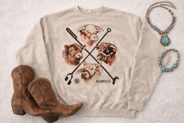 Whiskey Ray’s Cattle Guard -Nashville-Graphic Tops-Whiskey Ray's Boutique-Whiskey Ray's Boutique, Women's Western Wear Boutique in Waxahachie, TX