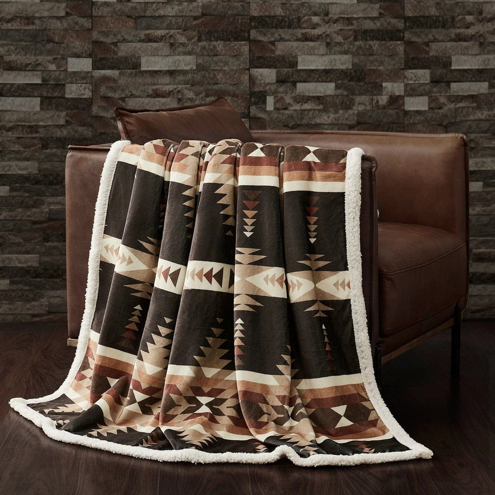 Yosemite Campfire SHERPA THROW-Blankets-Whiskey Ray's Boutique-Whiskey Ray's Boutique, Women's Western Wear Boutique in Waxahachie, TX