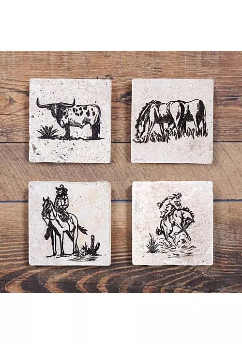 Paseo Road Ranch life coasters-Coasters-Whiskey Ray's Boutique-Whiskey Ray's Boutique, Women's Western Wear Boutique in Waxahachie, TX