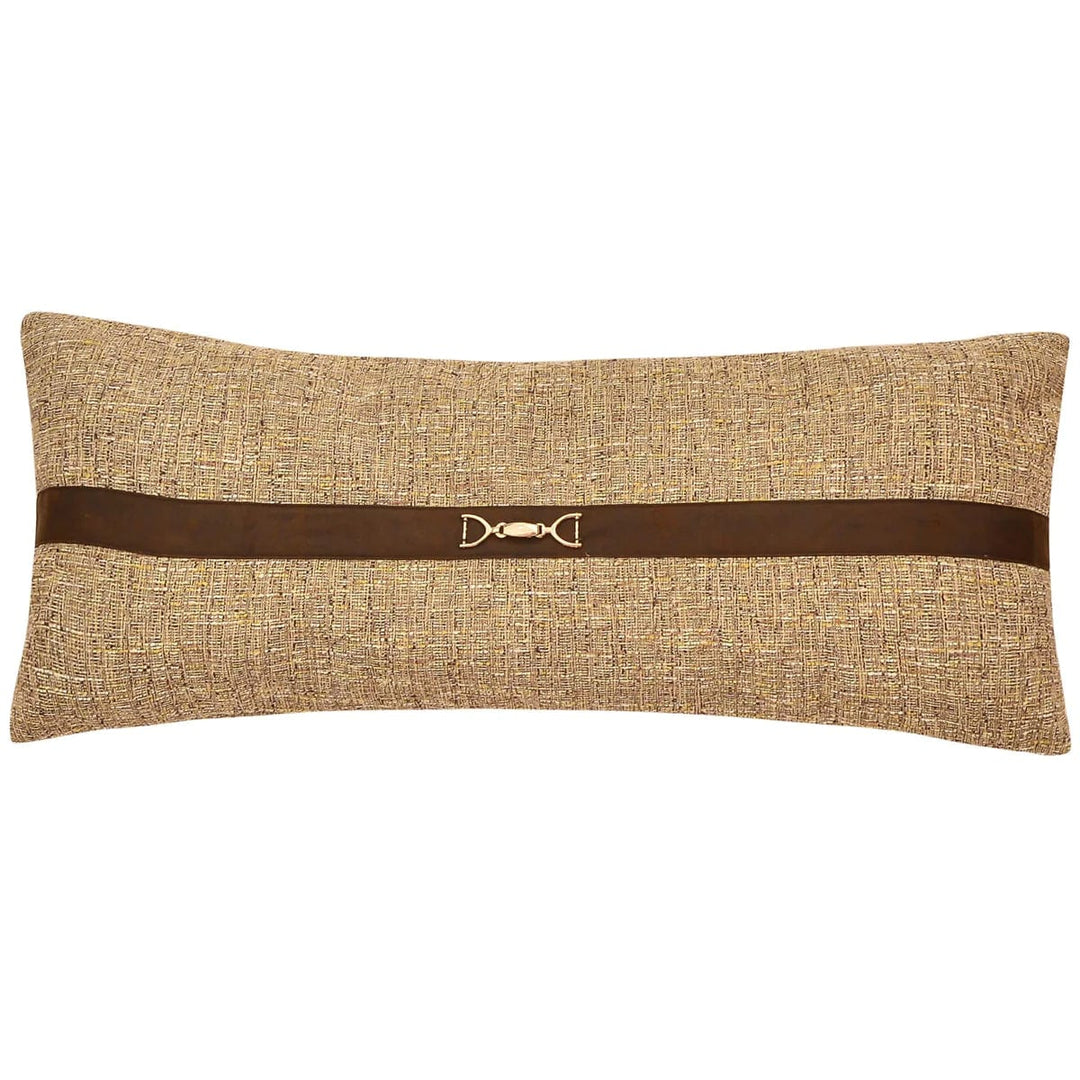 Tweed Buckle Detailed Lumbar Pillow-Pillows-Whiskey Ray's Boutique-Whiskey Ray's Boutique, Women's Western Wear Boutique in Waxahachie, TX