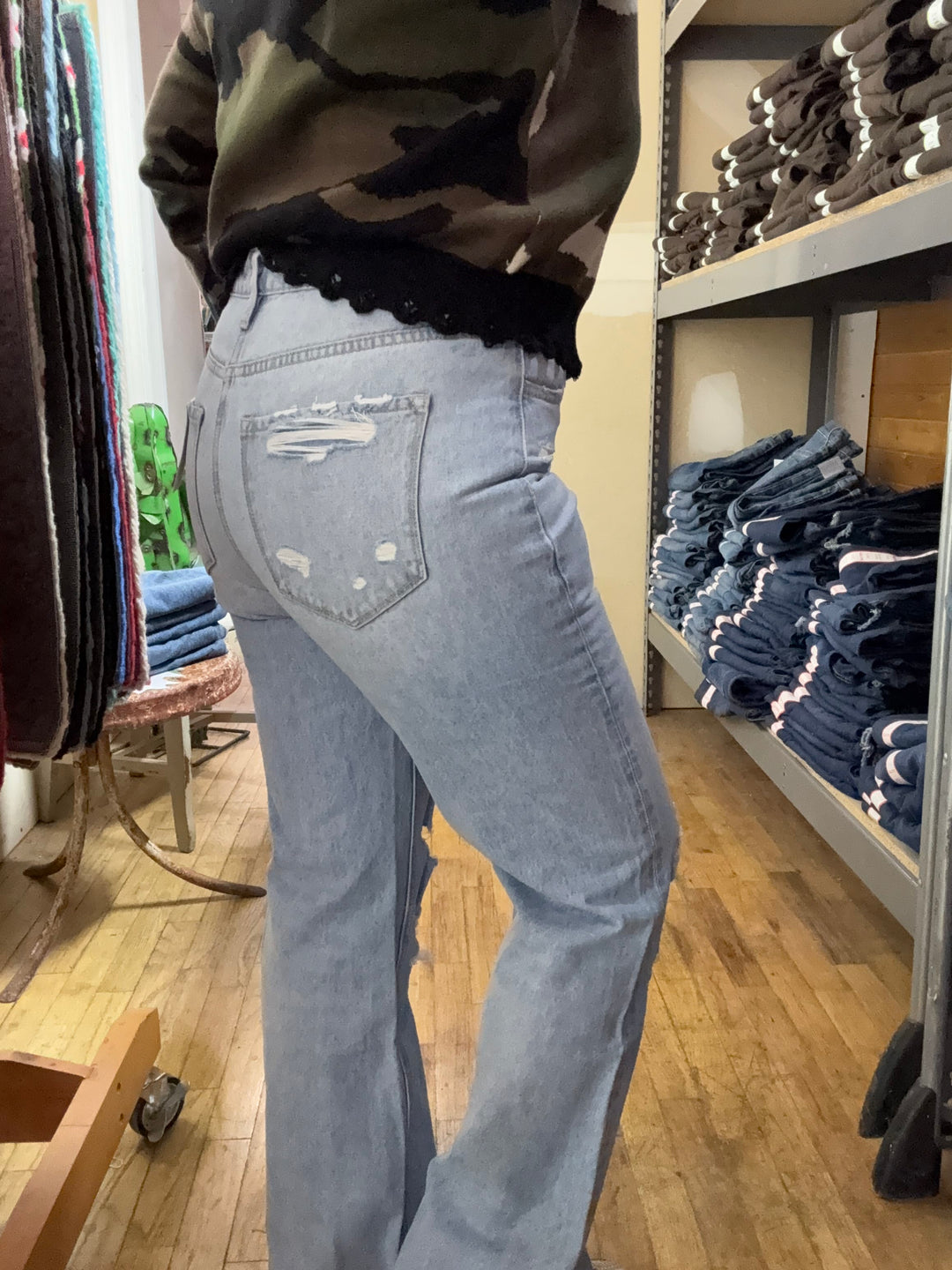 Whiskey Ray's Boutique Jeans High Rise Distressed Jeans