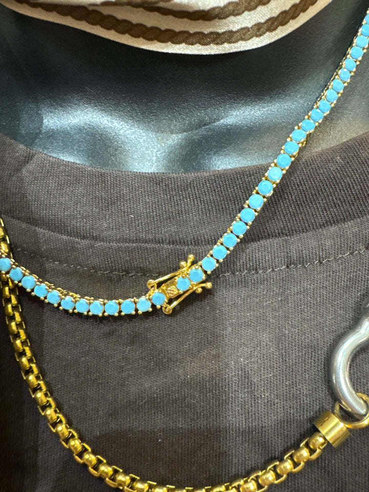 Whiskey Ray's Boutique Jewelry Big Sky Turquoise Tennis Necklace