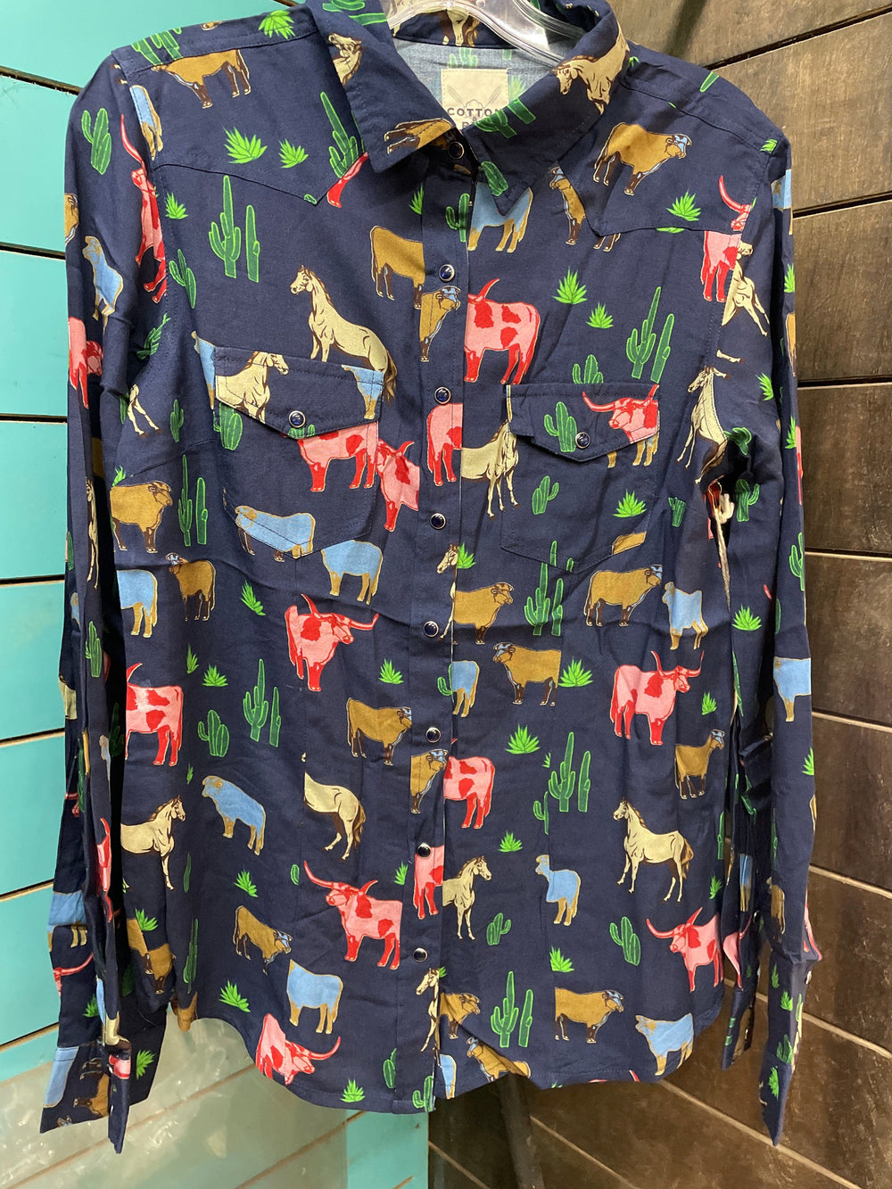Aztec Ranch-Long Sleeves-Whiskey Ray's Boutique-Whiskey Ray's Boutique, Women's Western Wear Boutique in Waxahachie, TX