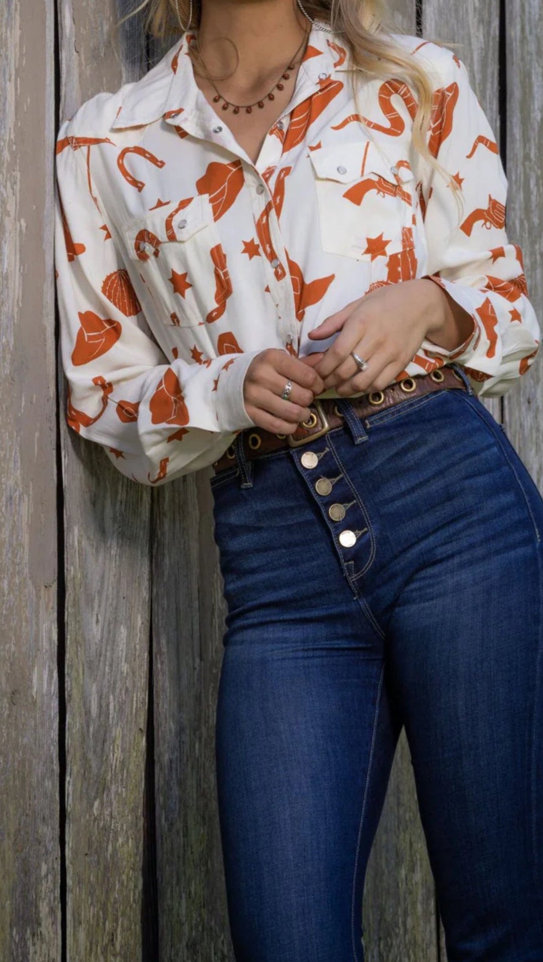 The Texan Shirt-Long Sleeves-Whiskey Ray's Boutique-Whiskey Ray's Boutique, Women's Western Wear Boutique in Waxahachie, TX