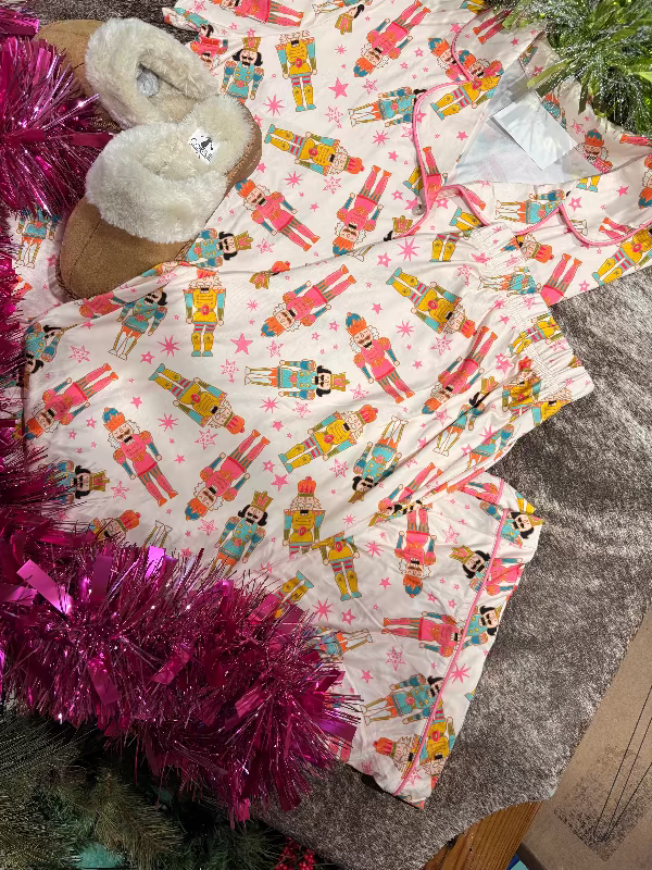 Pink Nutcracker Parade PJ Set-Pajamas-Whiskey Ray's Boutique-Whiskey Ray's Boutique, Women's Western Wear Boutique in Waxahachie, TX