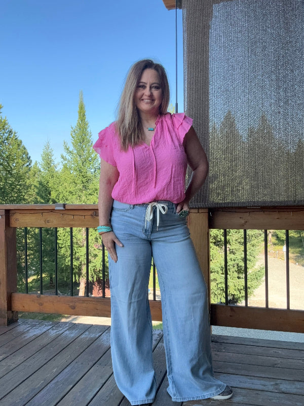 HW Palazzo Pants-Pants-Whiskey Ray's Boutique-Whiskey Ray's Boutique, Women's Western Wear Boutique in Waxahachie, TX