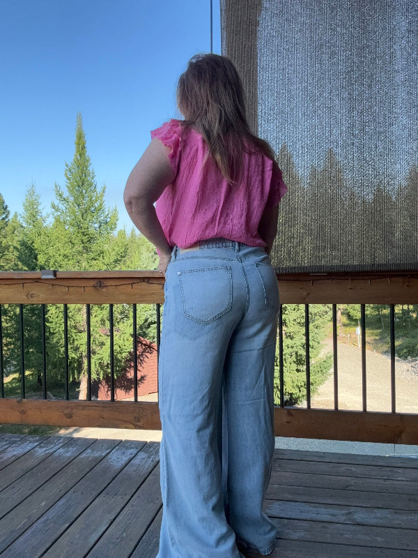 HW Palazzo Pants-Pants-Whiskey Ray's Boutique-Whiskey Ray's Boutique, Women's Western Wear Boutique in Waxahachie, TX