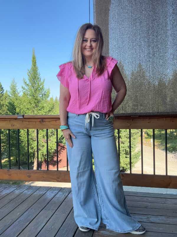 HW Palazzo Pants-Pants-Whiskey Ray's Boutique-Whiskey Ray's Boutique, Women's Western Wear Boutique in Waxahachie, TX