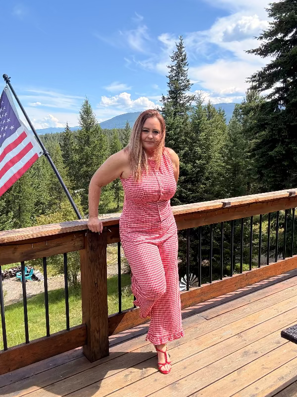 Whiskey Ray's Boutique Pants Picnic & Pearls Gingham Pants