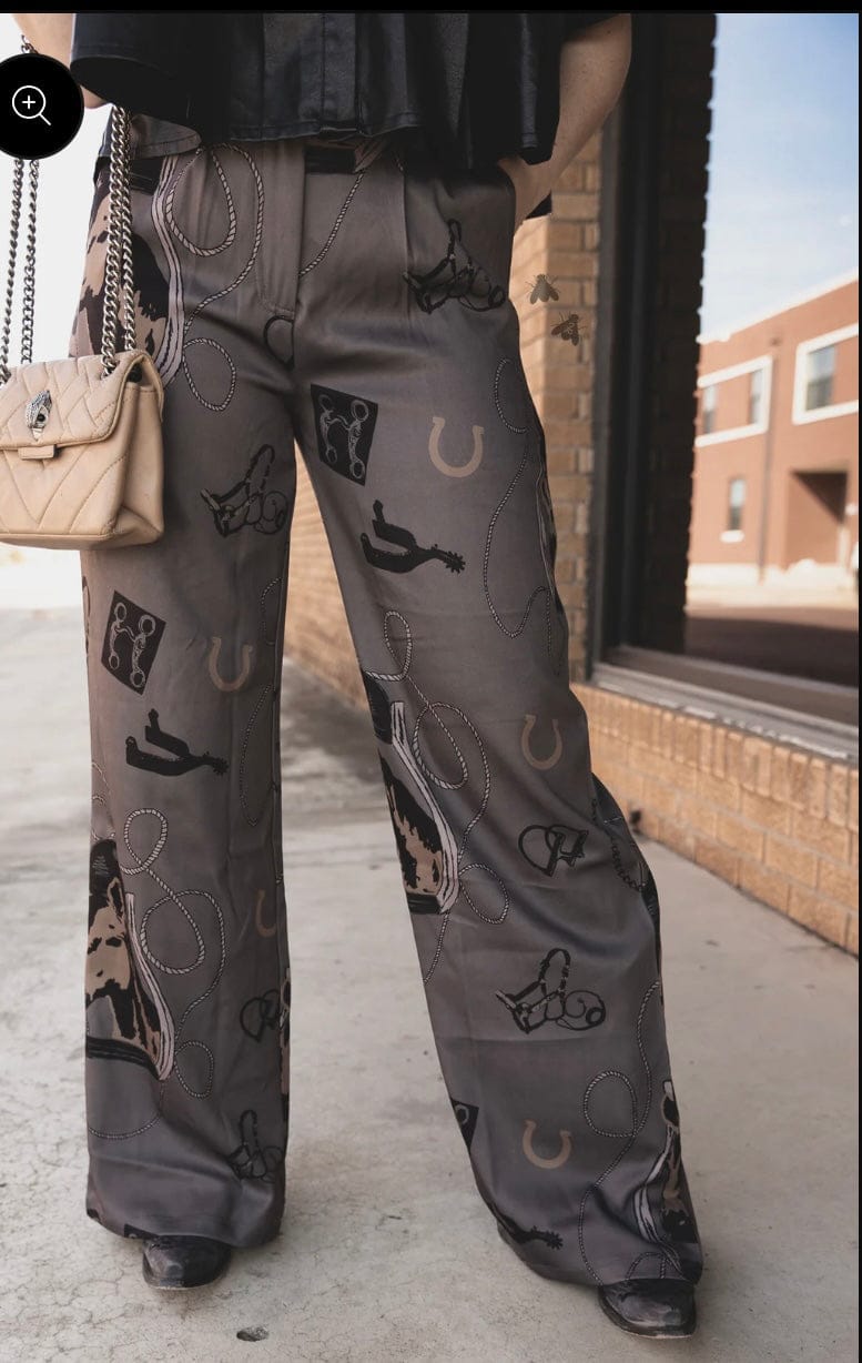 The Back Gate Statement Trousers-Pants-Whiskey Ray's Boutique-Whiskey Ray's Boutique, Women's Western Wear Boutique in Waxahachie, TX