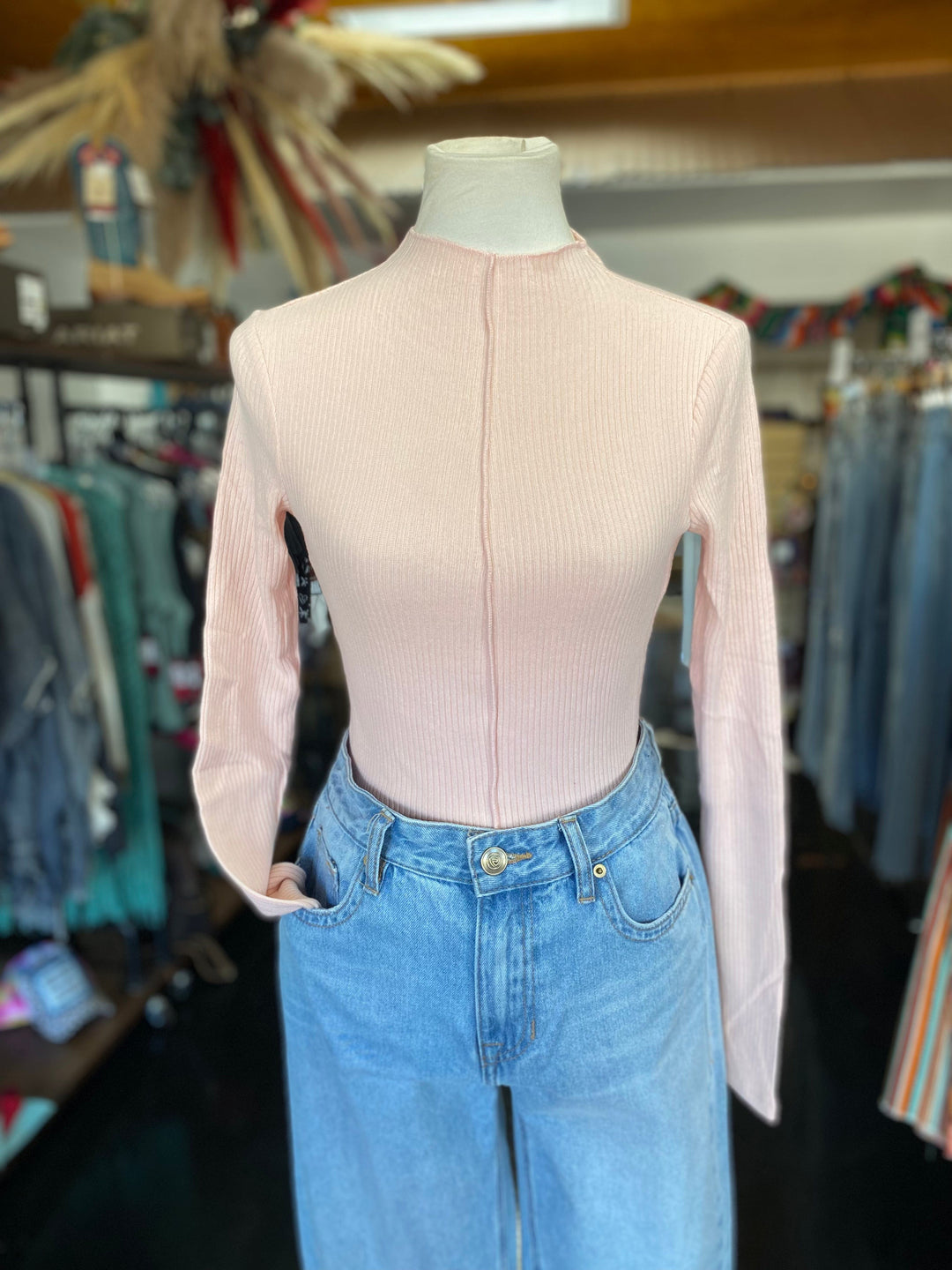 Front Seam Ribbed Sweater-Sweaters-Whiskey Ray's Boutique-Whiskey Ray's Boutique, Women's Western Wear Boutique in Waxahachie, TX