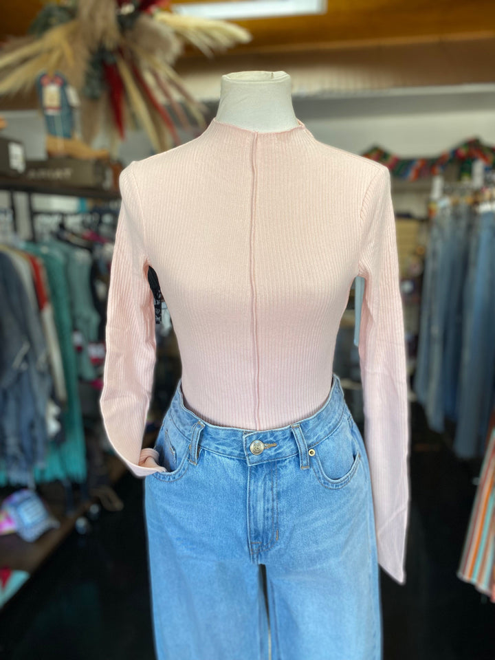 Front Seam Ribbed Sweater-Sweaters-Whiskey Ray's Boutique-Whiskey Ray's Boutique, Women's Western Wear Boutique in Waxahachie, TX
