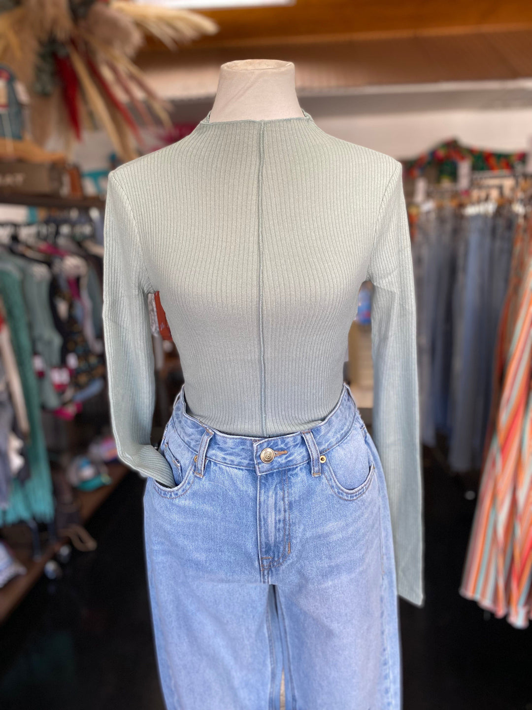 Front Seam Ribbed Sweater-Sweaters-Whiskey Ray's Boutique-Whiskey Ray's Boutique, Women's Western Wear Boutique in Waxahachie, TX
