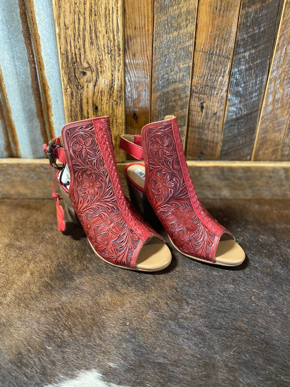 Callandra High Front Hand-Tooled Boot-Boots-Whiskey Ray's Boutique-Whiskey Ray's Boutique, Women's Western Wear Boutique in Waxahachie, TX