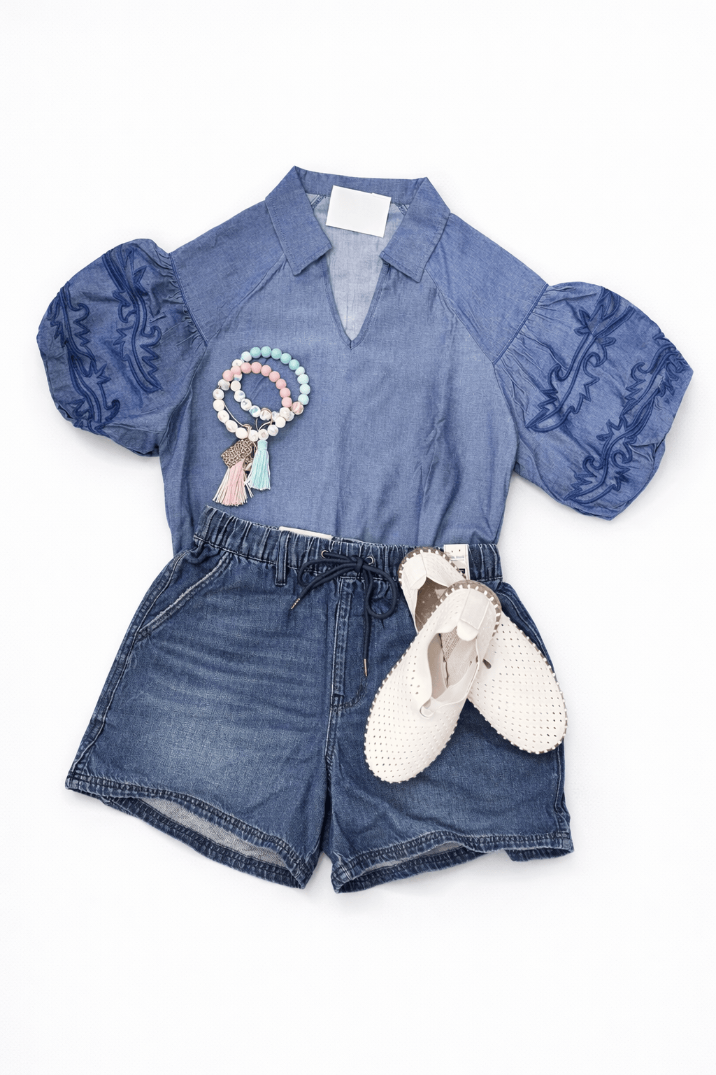 Boardwalk Breeze Drawstring Shorts-Shorts-Whiskey Ray's Boutique-Whiskey Ray's Boutique, Women's Western Wear Boutique in Waxahachie, TX