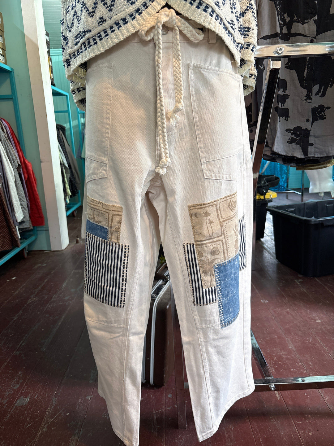 Harbor Patch Drawstring Trousers-Shorts-Whiskey Ray's Boutique-Whiskey Ray's Boutique, Women's Western Wear Boutique in Waxahachie, TX
