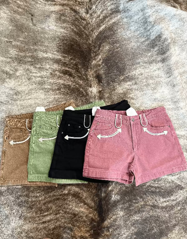 The Trailblazer Shorts-Shorts-Whiskey Ray's Boutique-Whiskey Ray's Boutique, Women's Western Wear Boutique in Waxahachie, TX