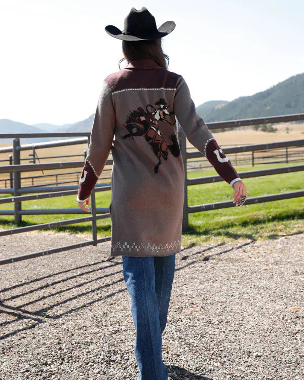 Cowgirl Spirit Knit Duster-Sweaters-Whiskey Ray's Boutique-Whiskey Ray's Boutique, Women's Western Wear Boutique in Waxahachie, TX