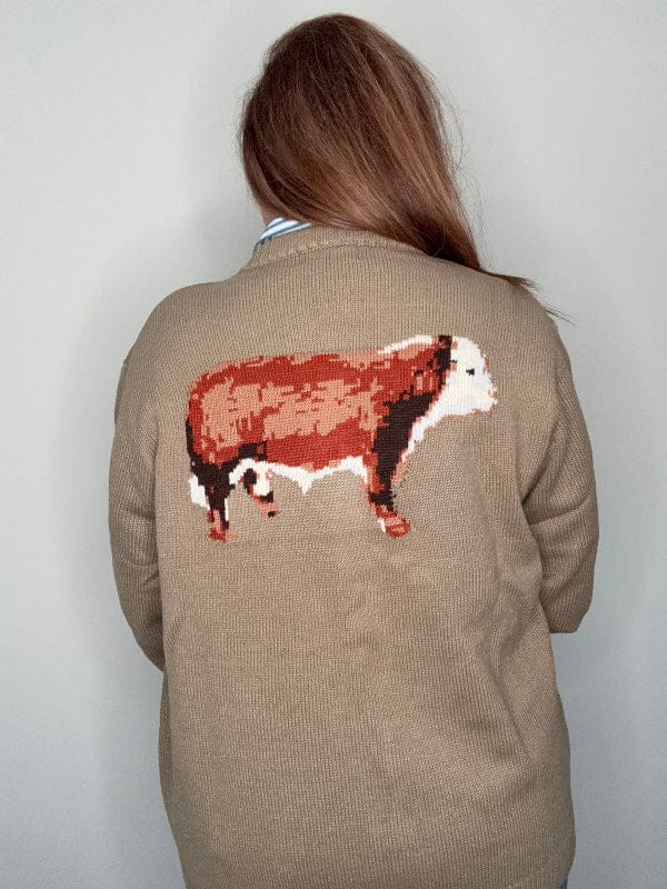 Heifer Heritage Knit Cardigan-Sweaters-Whiskey Ray's Boutique-Whiskey Ray's Boutique, Women's Western Wear Boutique in Waxahachie, TX