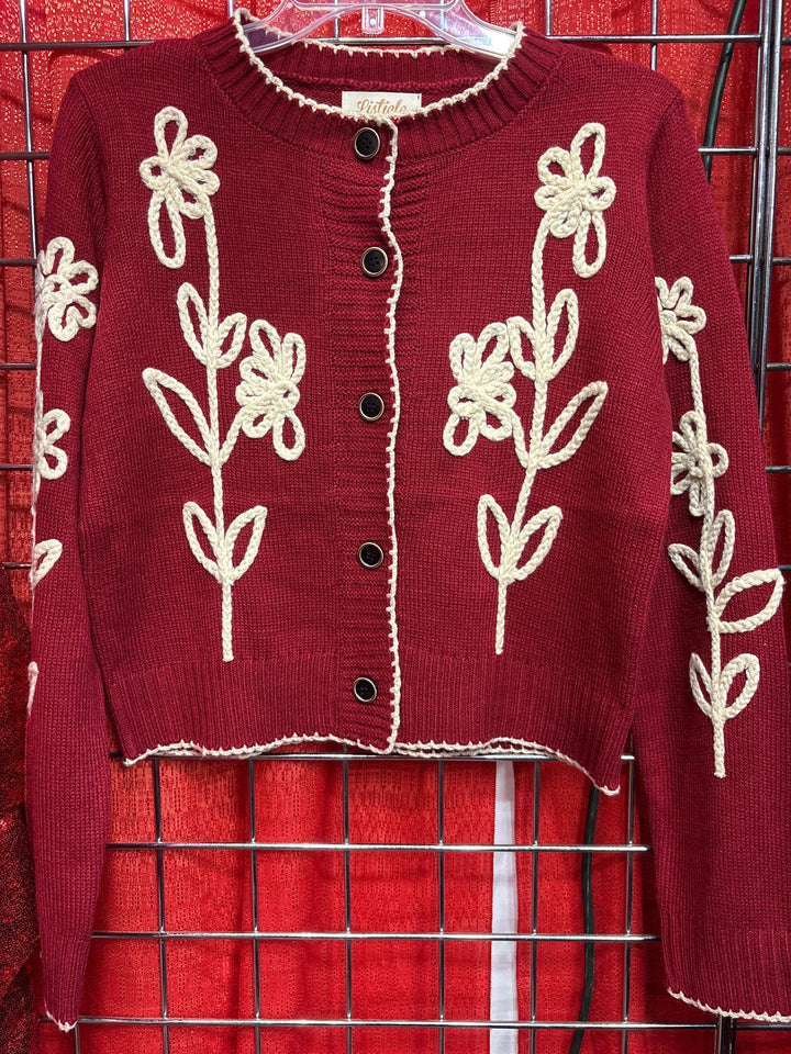 Wildflower Stroll Knit Cardigan-Sweaters-Whiskey Ray's Boutique-Whiskey Ray's Boutique, Women's Western Wear Boutique in Waxahachie, TX