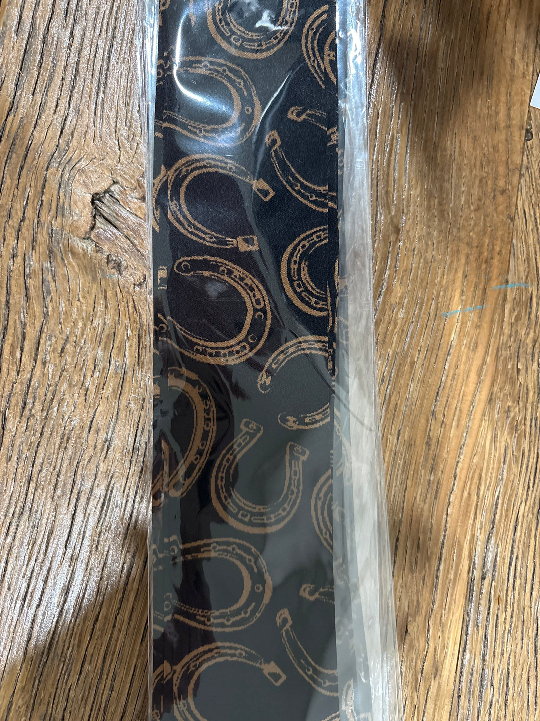 Midnight Gold Horseshoe Silk Twilly Scarf-Wildrags-Whiskey Ray's Boutique-Whiskey Ray's Boutique, Women's Western Wear Boutique in Waxahachie, TX