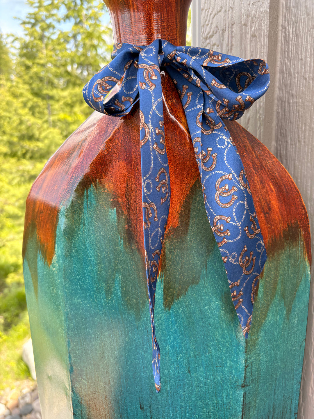 Lucky Horseshoe Twilly-Wildrags-Whiskey Ray's Boutique-Whiskey Ray's Boutique, Women's Western Wear Boutique in Waxahachie, TX