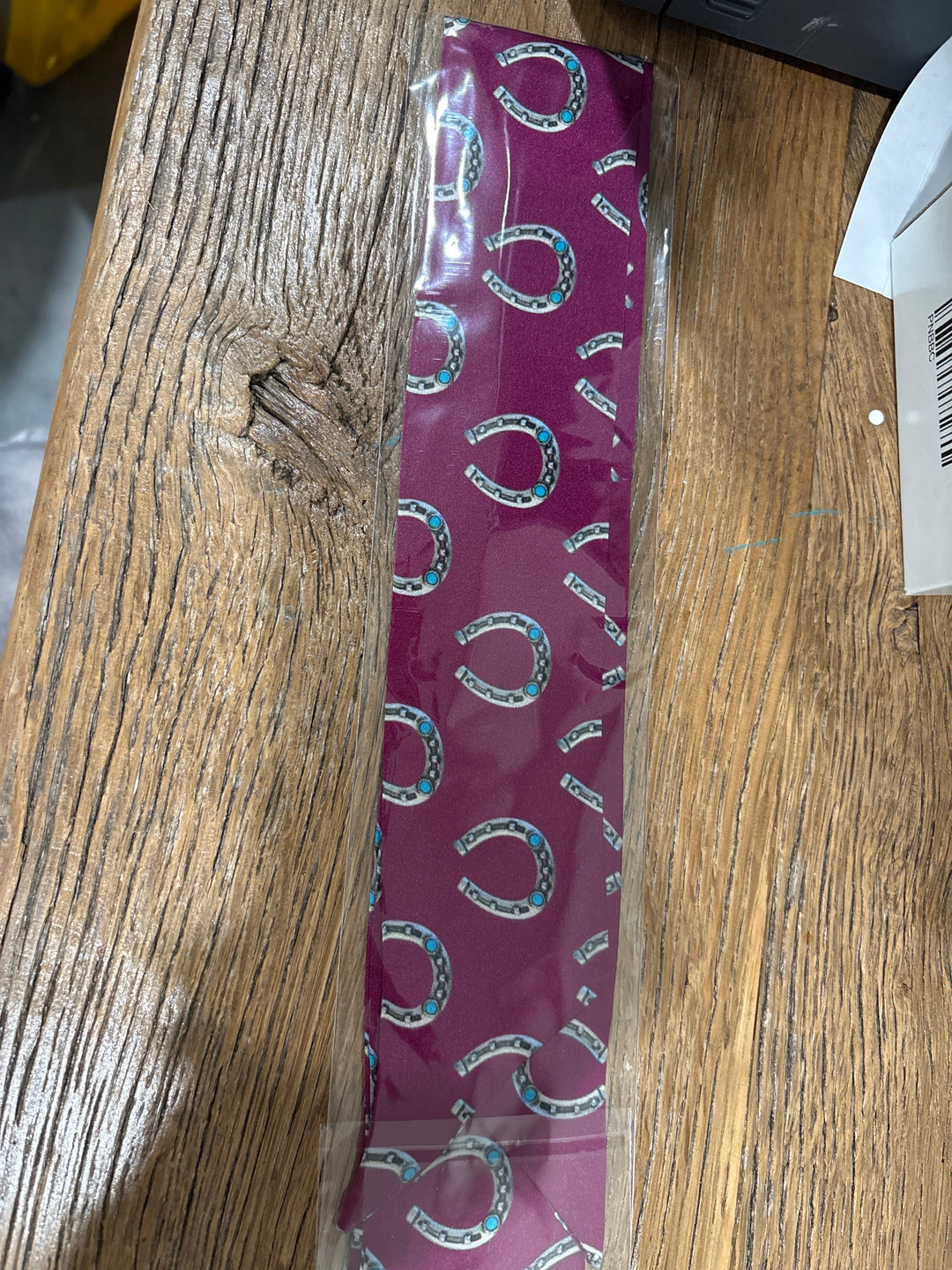 Bourdeaux Turquoise Horseshoe Silk Twilly-Wildrags-Whiskey Ray's Boutique-Whiskey Ray's Boutique, Women's Western Wear Boutique in Waxahachie, TX