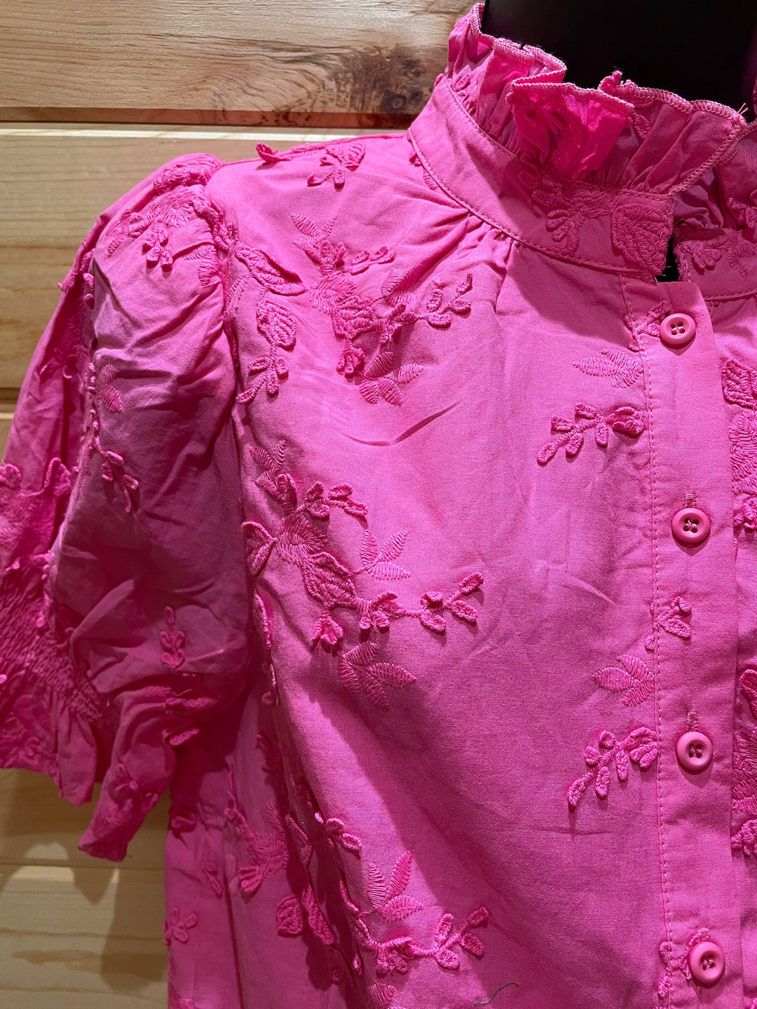 Women’s Button Up Lace Accent Blouse-Women's top-Whiskey Ray's Boutique-Whiskey Ray's Boutique, Women's Western Wear Boutique in Waxahachie, TX