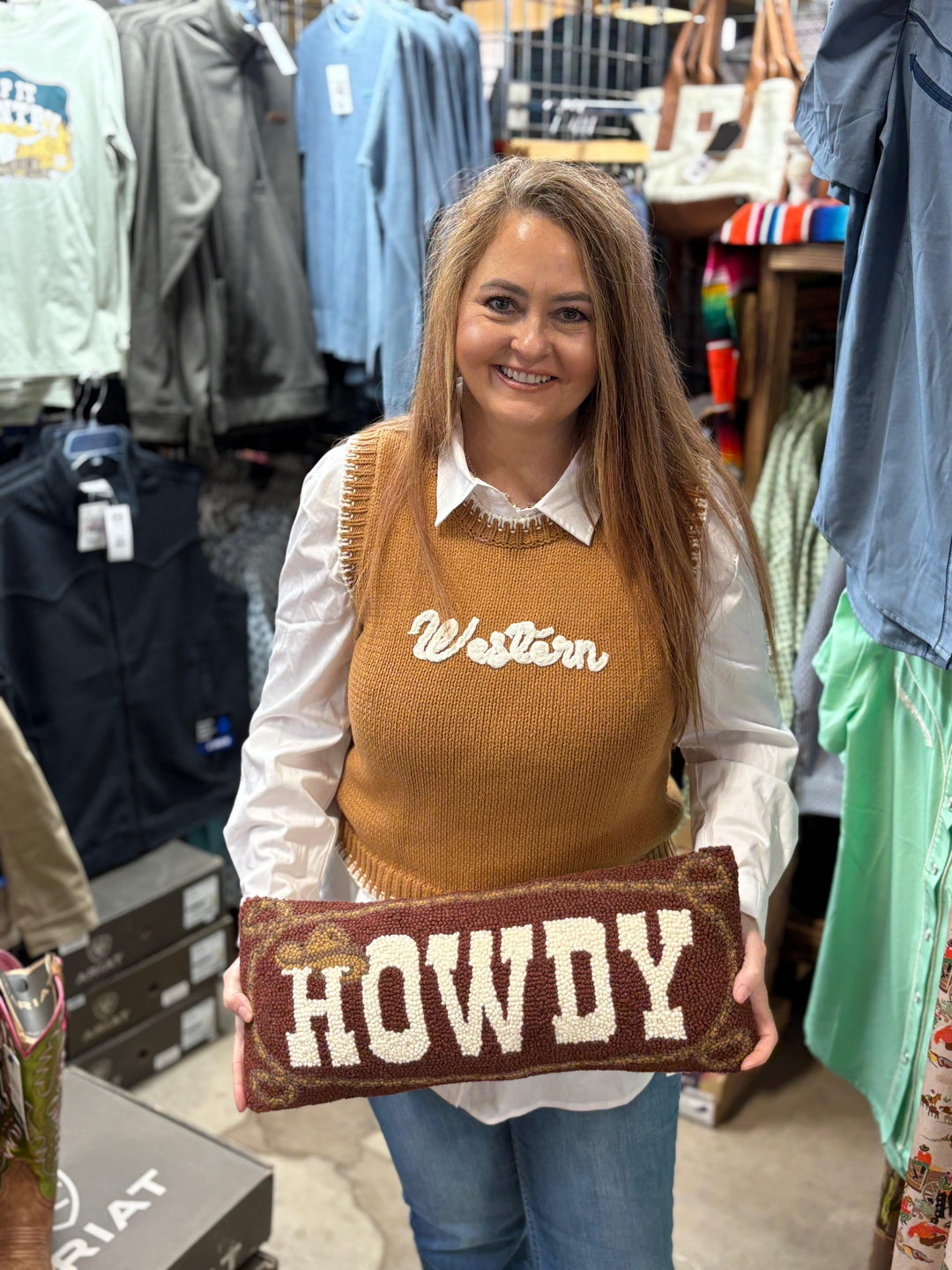 Women's Western Sweater Vest-Women's top-Whiskey Ray's Boutique-Whiskey Ray's Boutique, Women's Western Wear Boutique in Waxahachie, TX