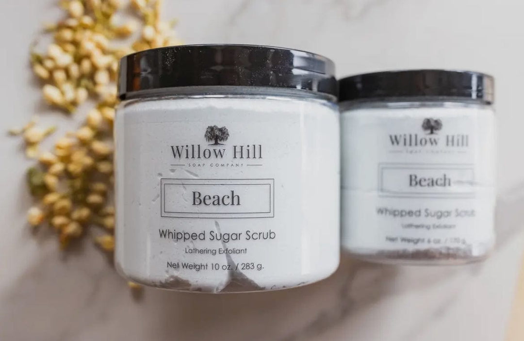 Beach Whipped Sugar Scrub-Sugar Scrubs-Willow Hill Soap Company-Whiskey Ray's Boutique, Women's Western Wear Boutique in Waxahachie, TX