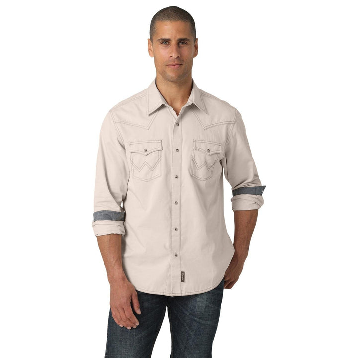 Wrangler Retro Long Sleeve Snap Shirt-Men's Shirts-Wrangler-Whiskey Ray's Boutique, Women's Western Wear Boutique in Waxahachie, TX