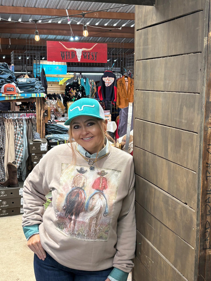 Women's Good Ol' Day's Sweatshirt-Women's top-xoxoart-Whiskey Ray's Boutique, Women's Western Wear Boutique in Waxahachie, TX