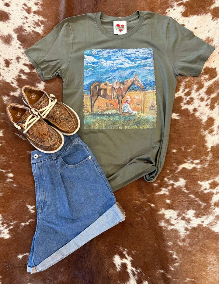 Women's Home On The Range T-shirt-Women's top-xoxoart-Whiskey Ray's Boutique, Women's Western Wear Boutique in Waxahachie, TX