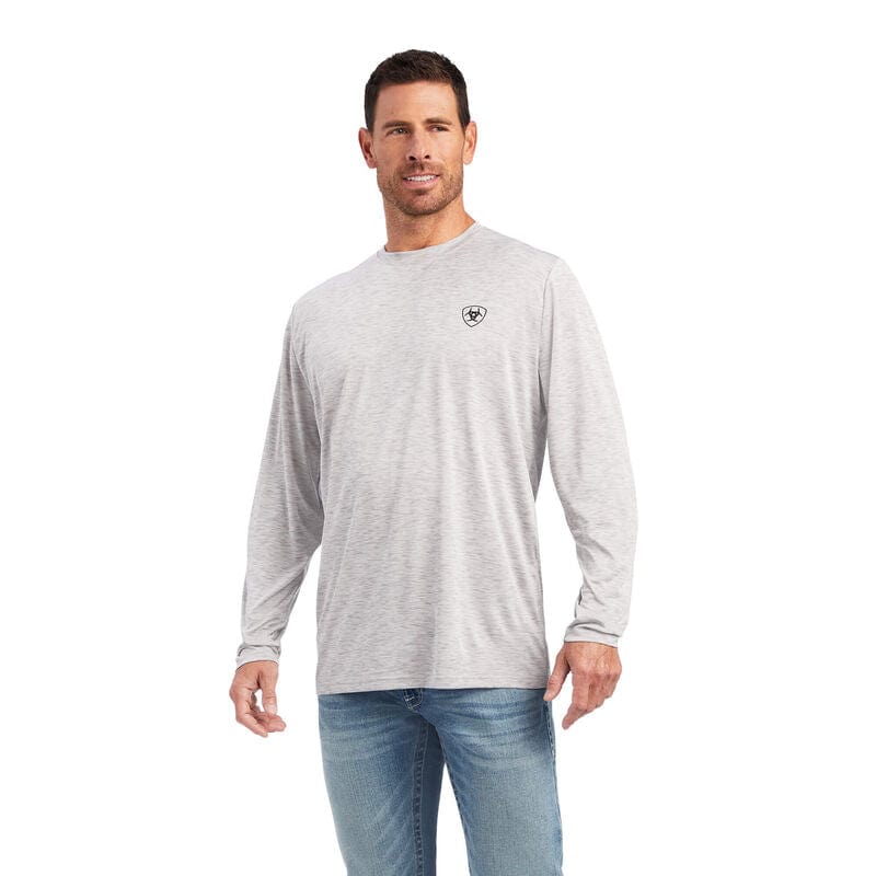 Ariat Charger Free Bird T-Shirt-Grey Heather-Men's Shirts-Ariat-Whiskey Ray's Boutique, Women's Western Wear Boutique in Waxahachie, TX