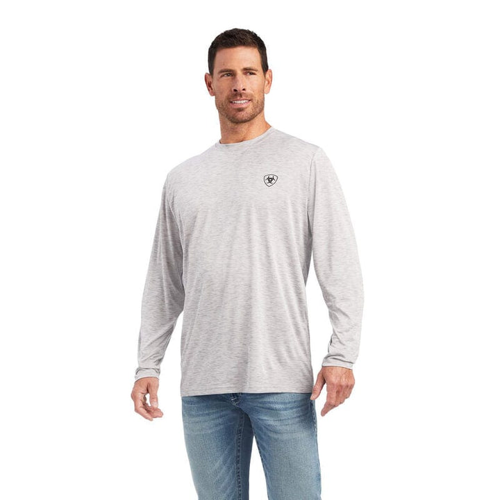 Ariat Charger Free Bird T-Shirt-Grey Heather-Men's Shirts-Ariat-Whiskey Ray's Boutique, Women's Western Wear Boutique in Waxahachie, TX