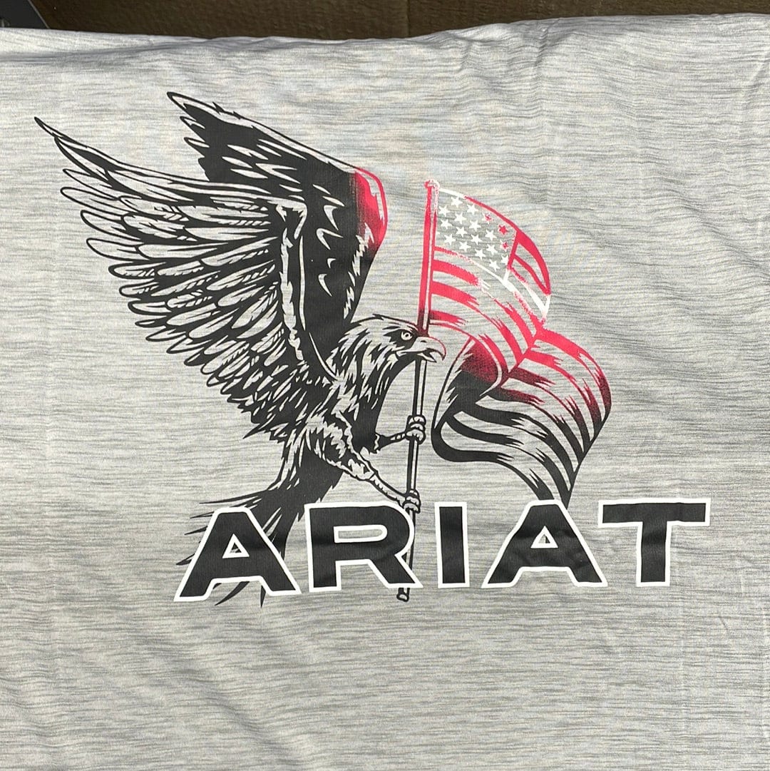 Ariat Charger Free Bird T-Shirt-Grey Heather-Men's Shirts-Ariat-Whiskey Ray's Boutique, Women's Western Wear Boutique in Waxahachie, TX