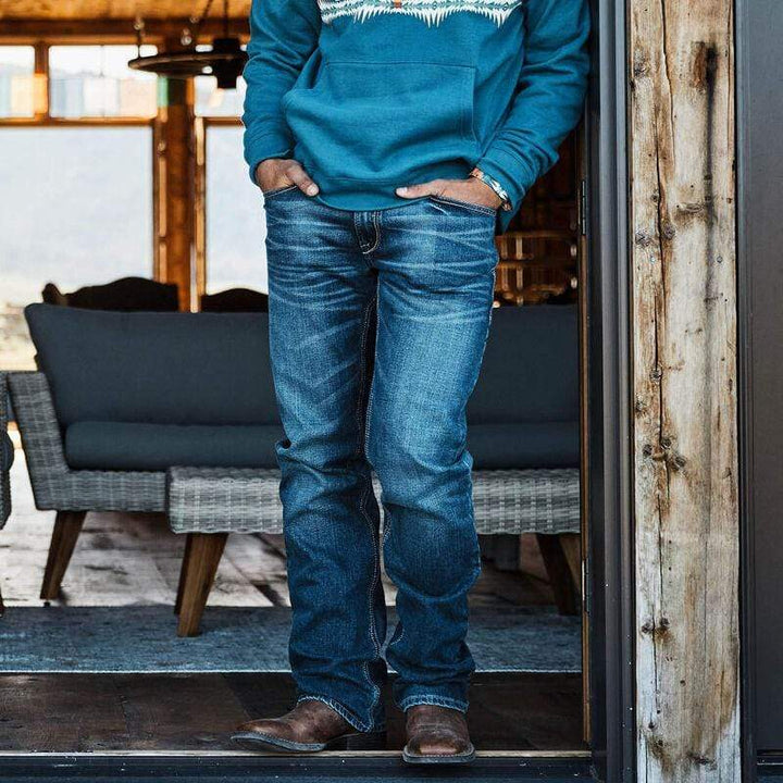 Ariat M4 Low Rise Stretch 3D Clovis Stackable Straight Leg Jean-Men’s Jeans-Ariat-Whiskey Ray's Boutique, Women's Western Wear Boutique in Waxahachie, TX