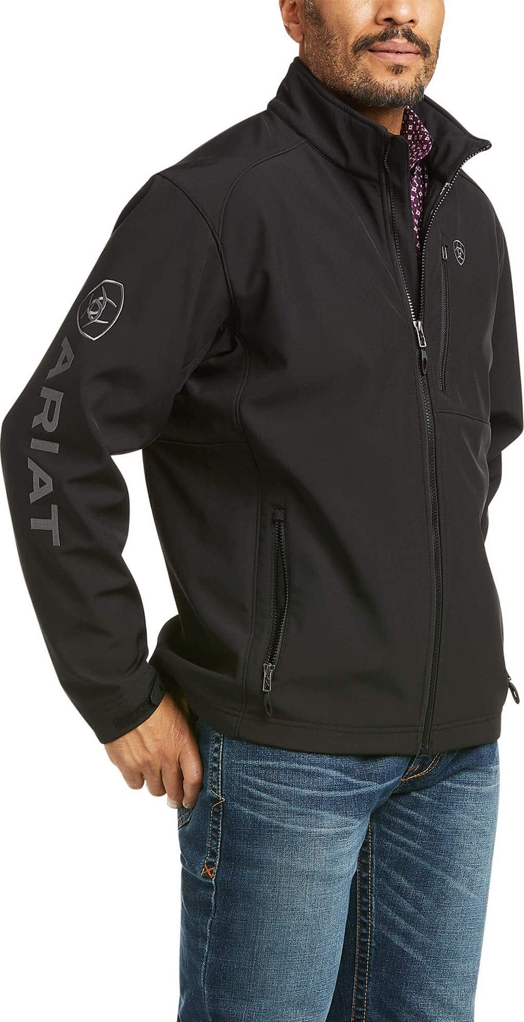 Ariat Men's Logo 2.0 Patriot Softshell Jacket-Coats & Jackets-Ariat-Whiskey Ray's Boutique, Women's Western Wear Boutique in Waxahachie, TX