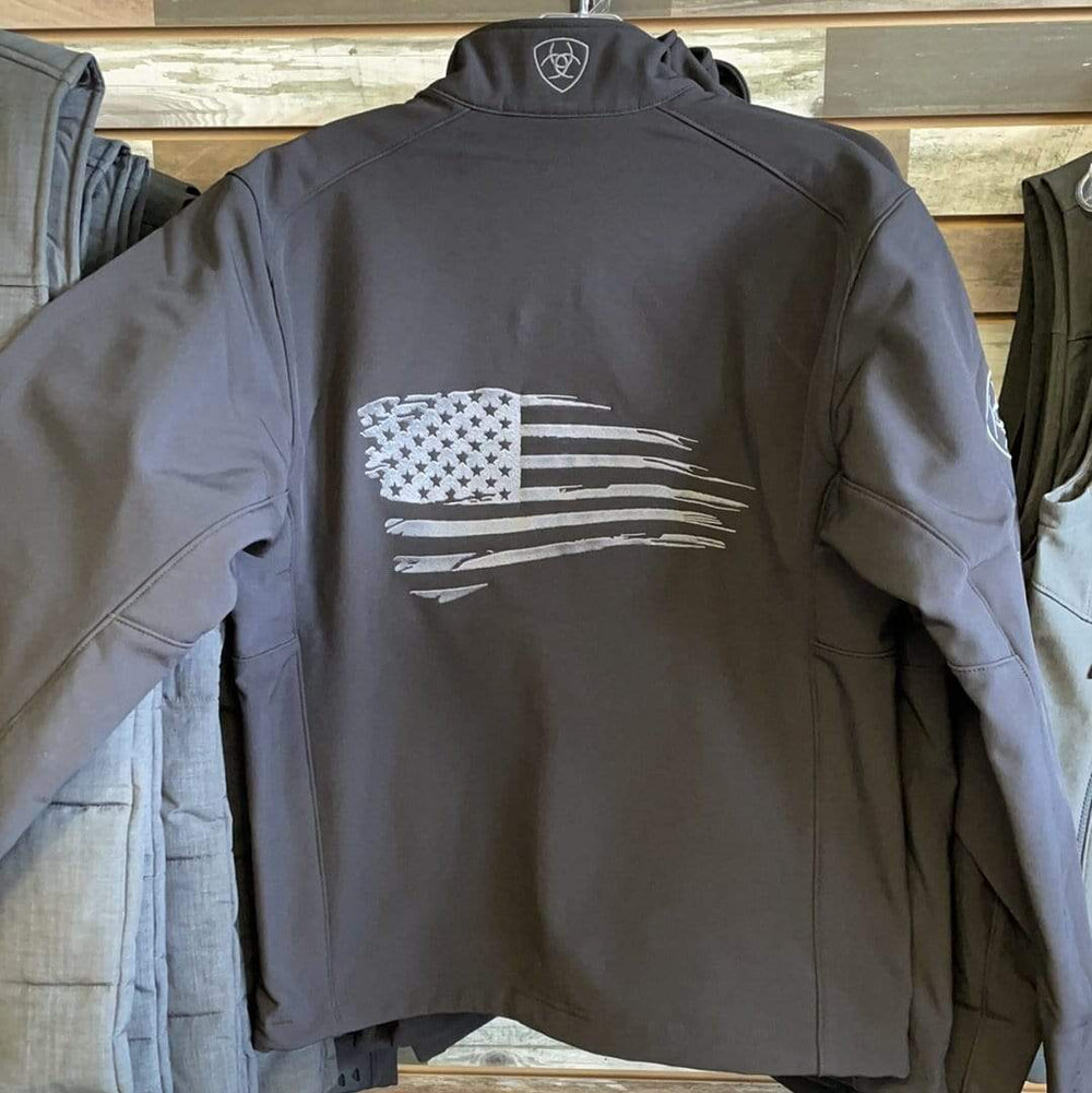 Ariat Men's Logo 2.0 Patriot Softshell Jacket-Coats & Jackets-Ariat-Whiskey Ray's Boutique, Women's Western Wear Boutique in Waxahachie, TX