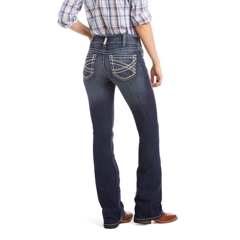 Ariat Real Mid Rise Boot Cut Real Riding Jeans-Jeans-Ariat-Whiskey Ray's Boutique, Women's Western Wear Boutique in Waxahachie, TX