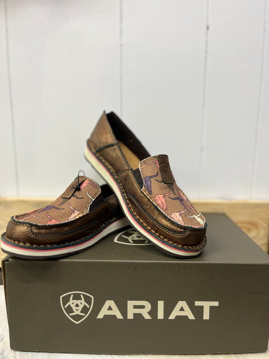 Ariat Steer Head Cruiser-Flats-Ariat-Whiskey Ray's Boutique, Women's Western Wear Boutique in Waxahachie, TX